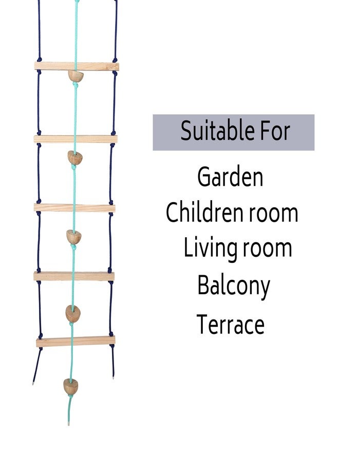 BOFFLE Rope Ladder| Climbing Stairs for Kids | Wooden Scales for Kids for Physical Activity | Indoor Outdoor Games for Kids 3 to 10 Years - Image 5